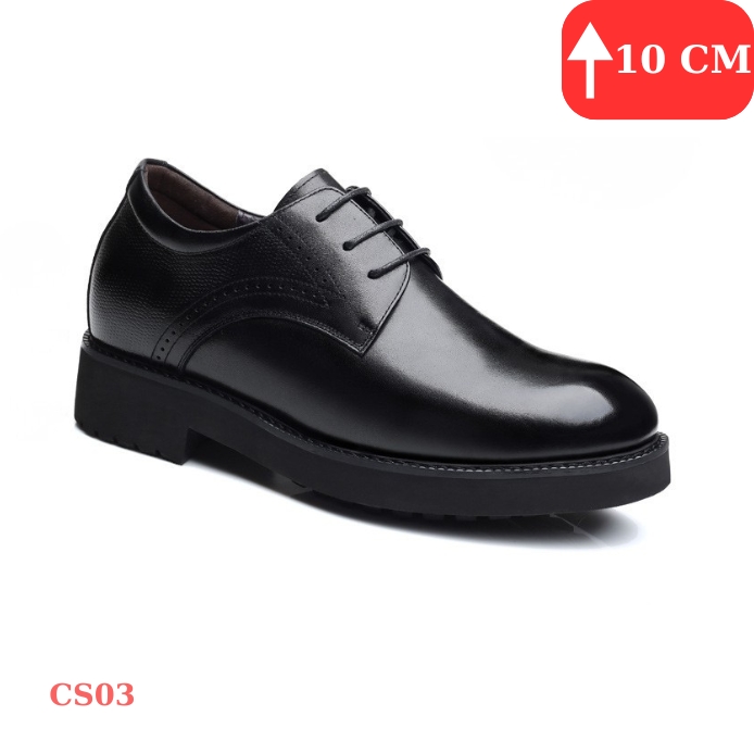 Cao như siêu mẫu 10cm cùng giày tăng chiều cao nam, giày cao nam đế ẩn phong cách công sở