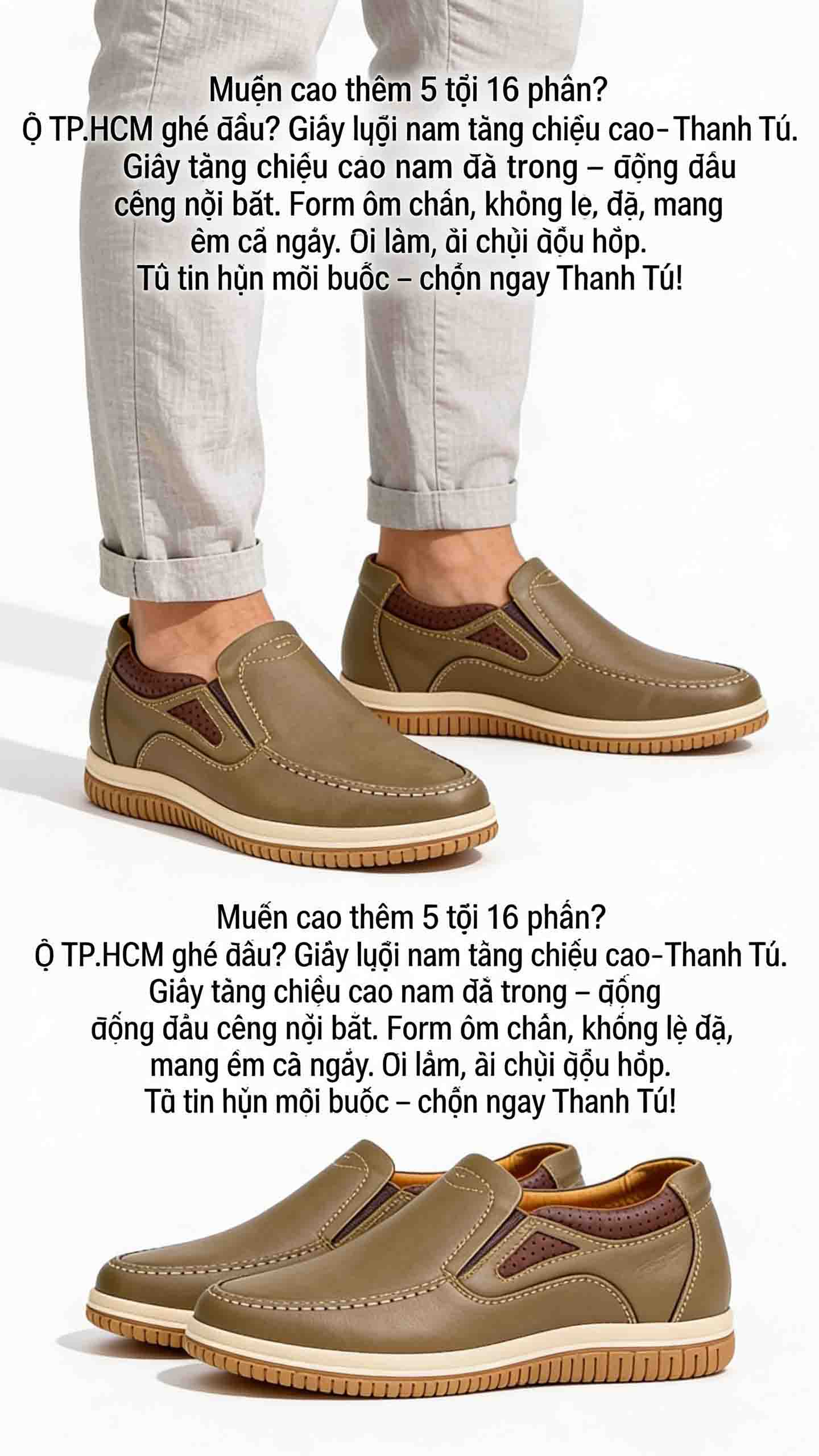Giày tăng chiều cao nam đế trong 7cm sneaker trẻ trung năng động
