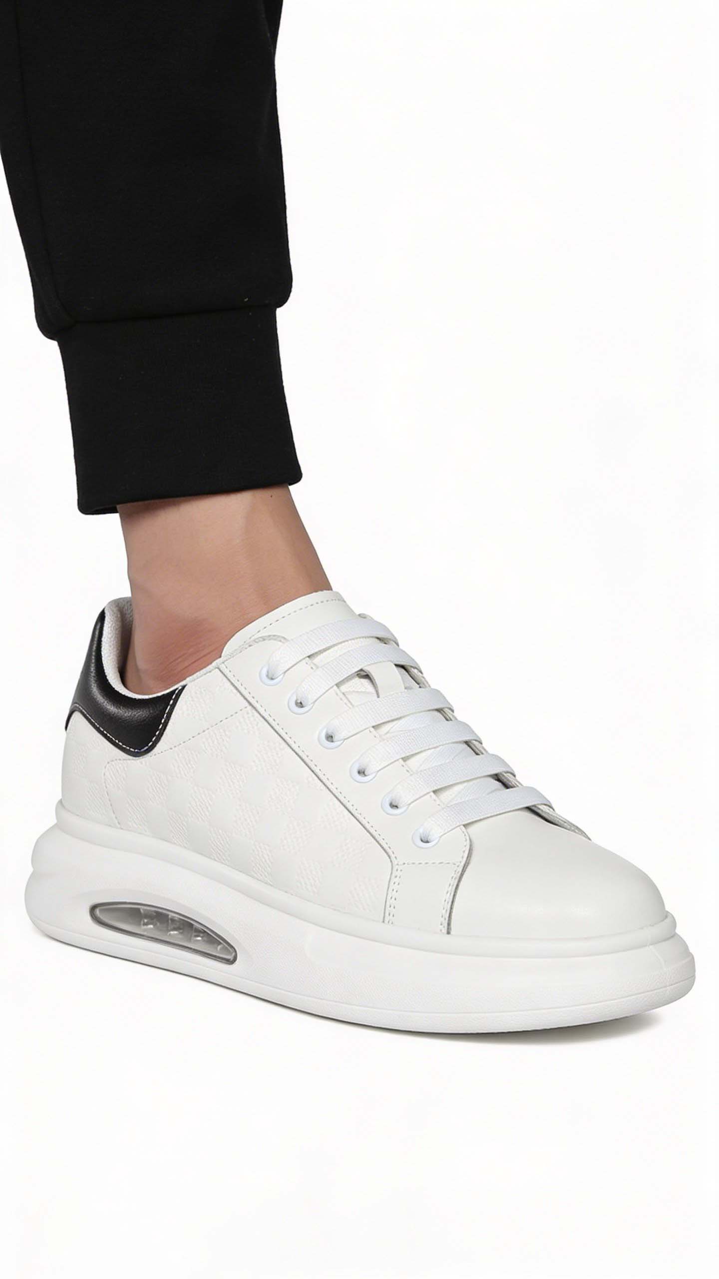 Giày sneaker tăng chiều cao nam cao như siêu mẫu (5–16cm) chất liệu bền đẹp theo thời gian.