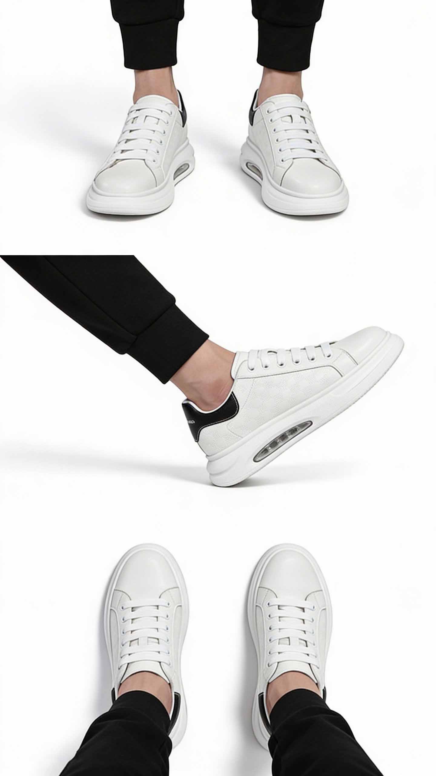 Giày sneaker tăng chiều cao nam cao như siêu mẫu (5–16cm) phù hợp cả phong cách streetwear.