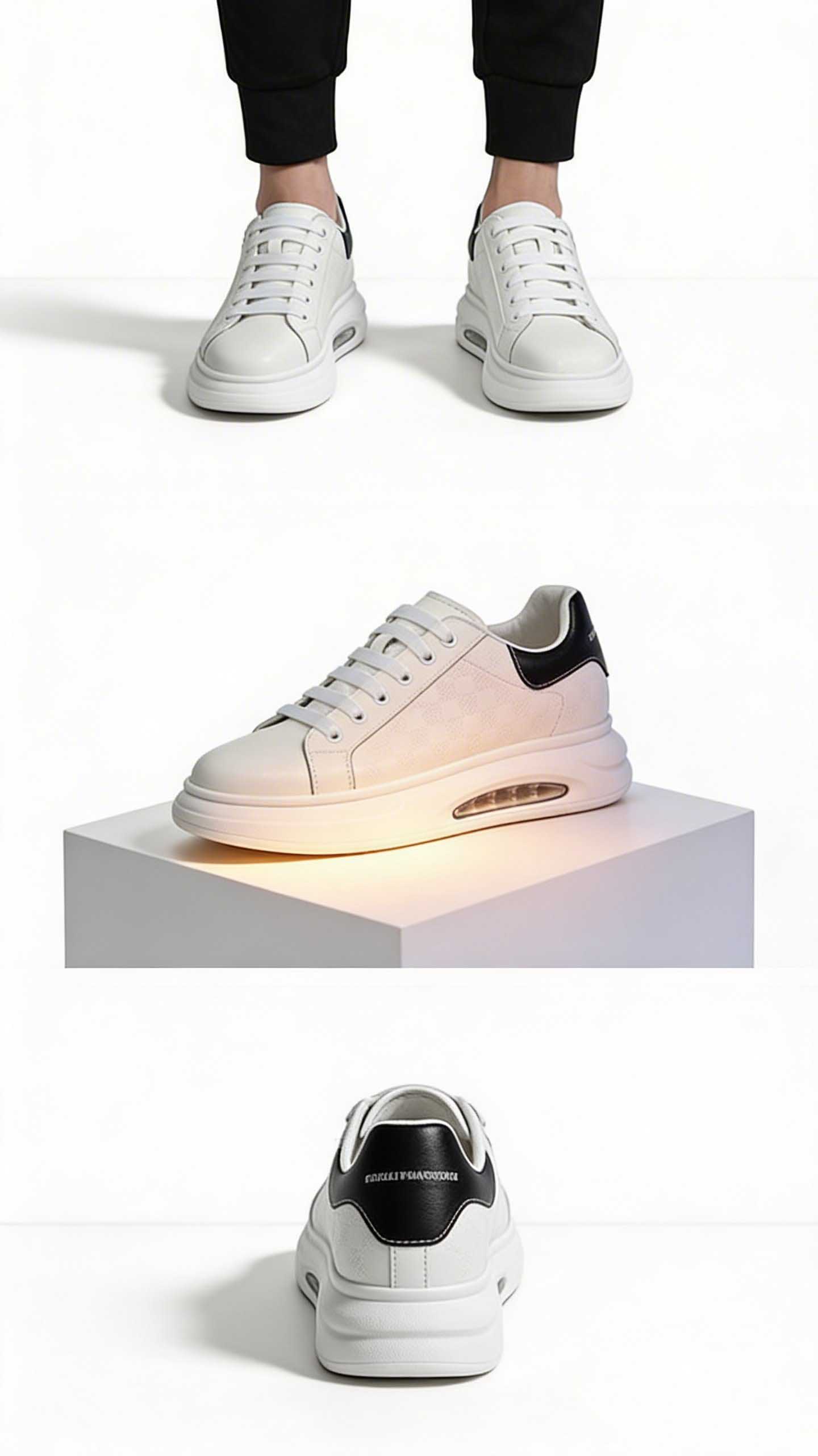 Giày sneaker tăng chiều cao nam cao như siêu mẫu (5–16cm) thiết kế hiện đại chuẩn xu hướng.