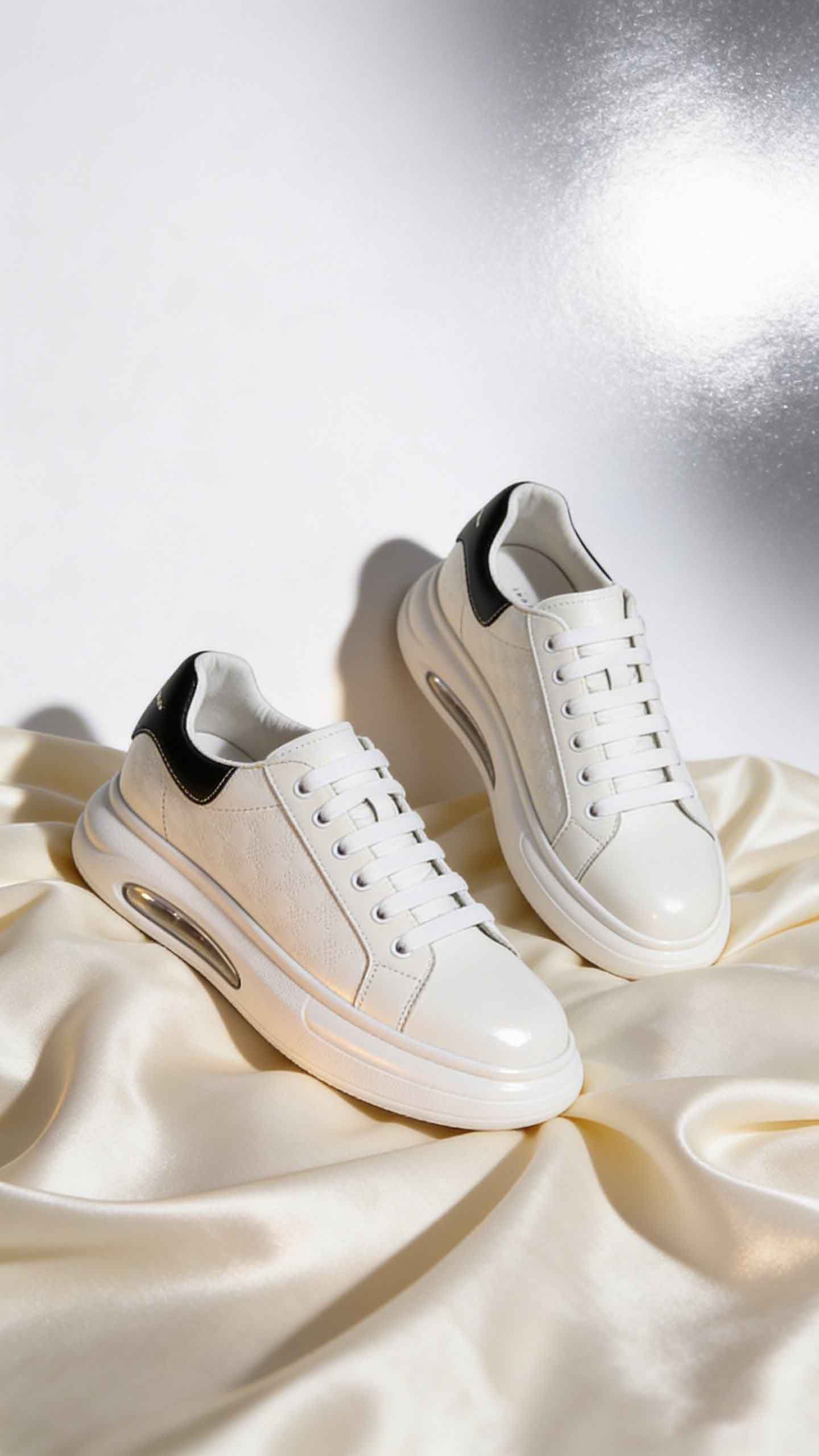 Giày sneaker tăng chiều cao nam cao như siêu mẫu (5–16cm) dễ vệ sinh và bảo quản.