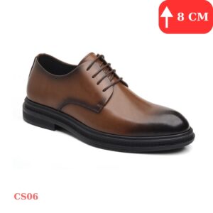 Giày tăng chiều cao nam chính hãng 8cm thiết kế đế ẩn không lộ