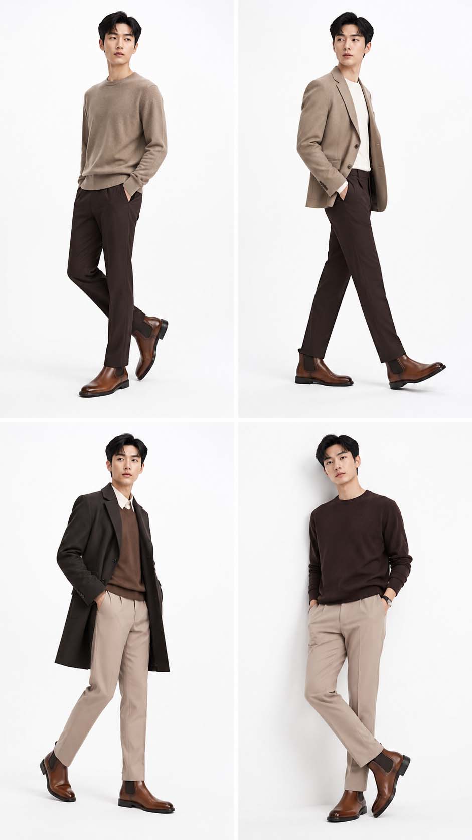 Giày boot cao nam 6cm giúp dáng cao hơn