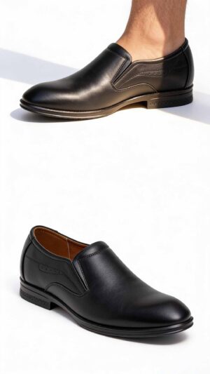 Giày cao nam 6cm da thật đi làm lịch lãm tự tin
