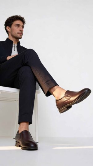 Giày lười cao nam 6cm phù hợp đi chơi