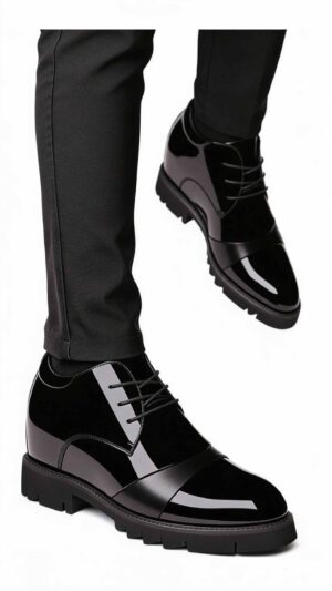 Giày nam tăng chiều cao 12cm màu đen