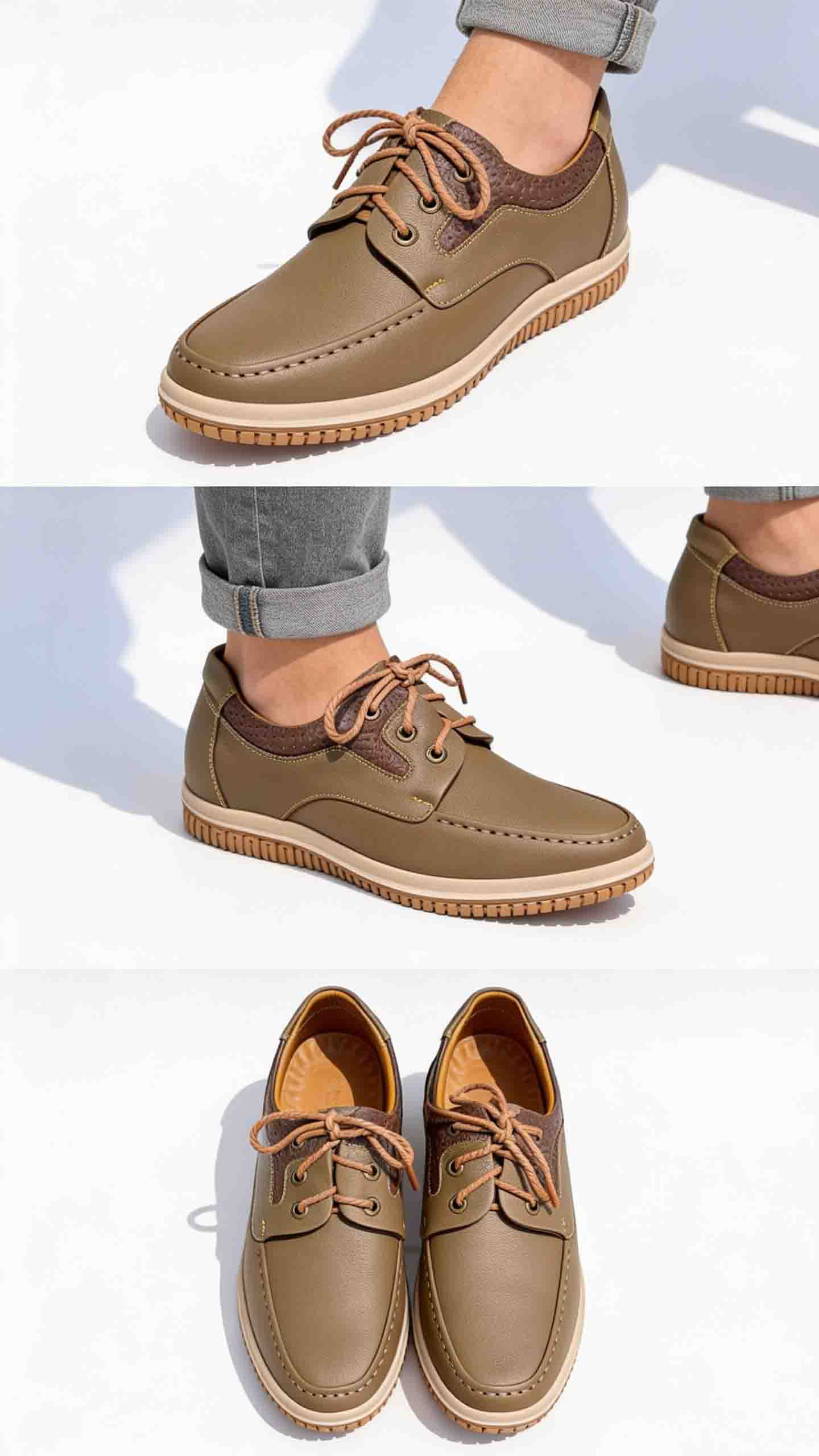 Giày tăng chiều cao nam có hại không với giày sneaker đế ẩn