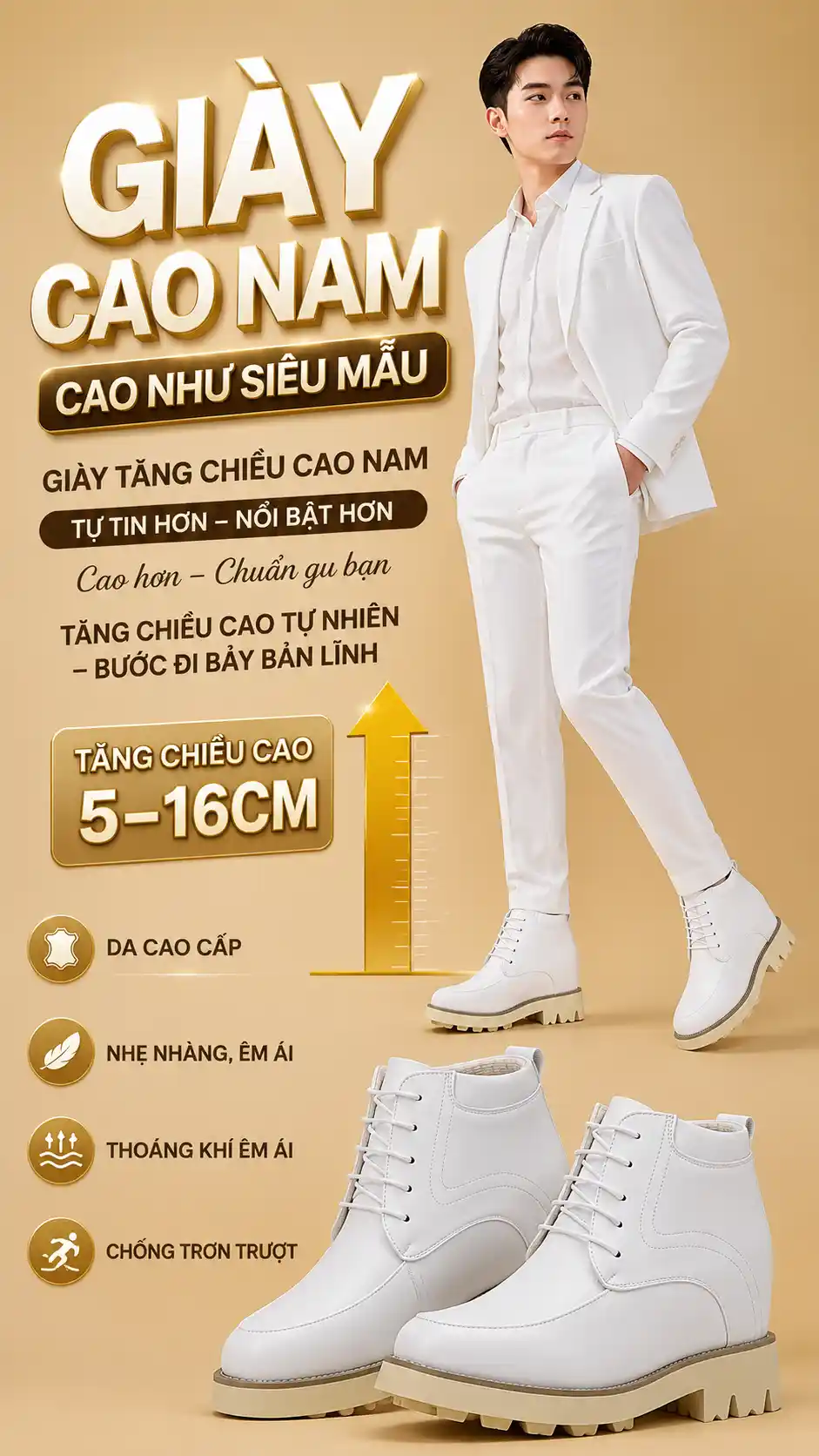 Giới thiệu bộ sưu tập giày cao nam Thanh Tú mới nhất