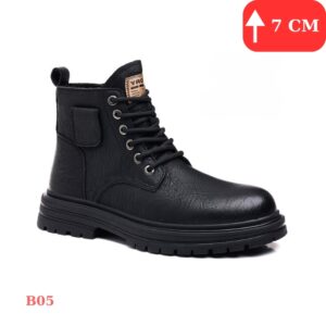 Giày boot nam tăng chiều cao đế ẩn tự nhiên giúp nam giới cao hơn khi đi làm