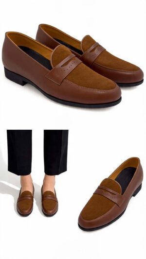 Giày cao nam 5cm giảm giá đế cao kín đáo, tăng chiều cao tự nhiên