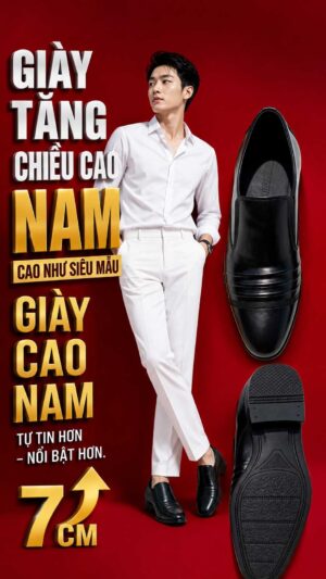 Giày nam cao 13cm dành cho nam muốn nổi bật