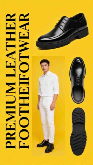 Giày tăng chiều cao cho nam đế ẩn tự nhiên không lộ chiều cao