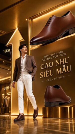 Cách phối đồ với giày tăng chiều cao nam đế ẩn tự nhiên khi đi chơi