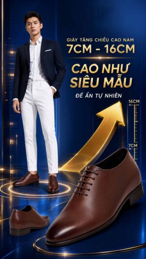Cách phối đồ với giày tăng chiều cao nam 10cm cao như siêu mẫu