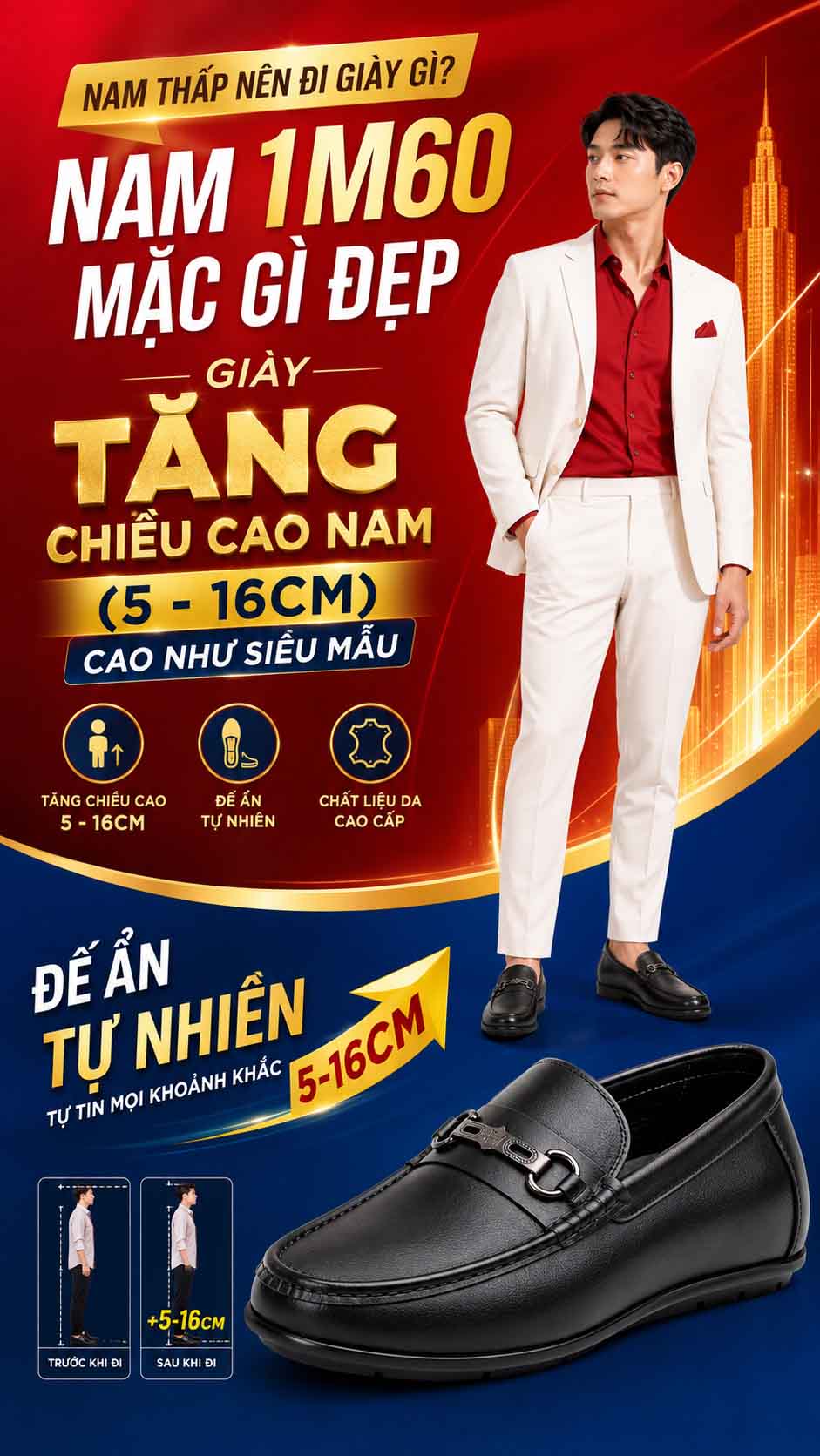 Nam 1m60 mặc gì đẹp khi phối đồ đơn giản mà vẫn cao ráo