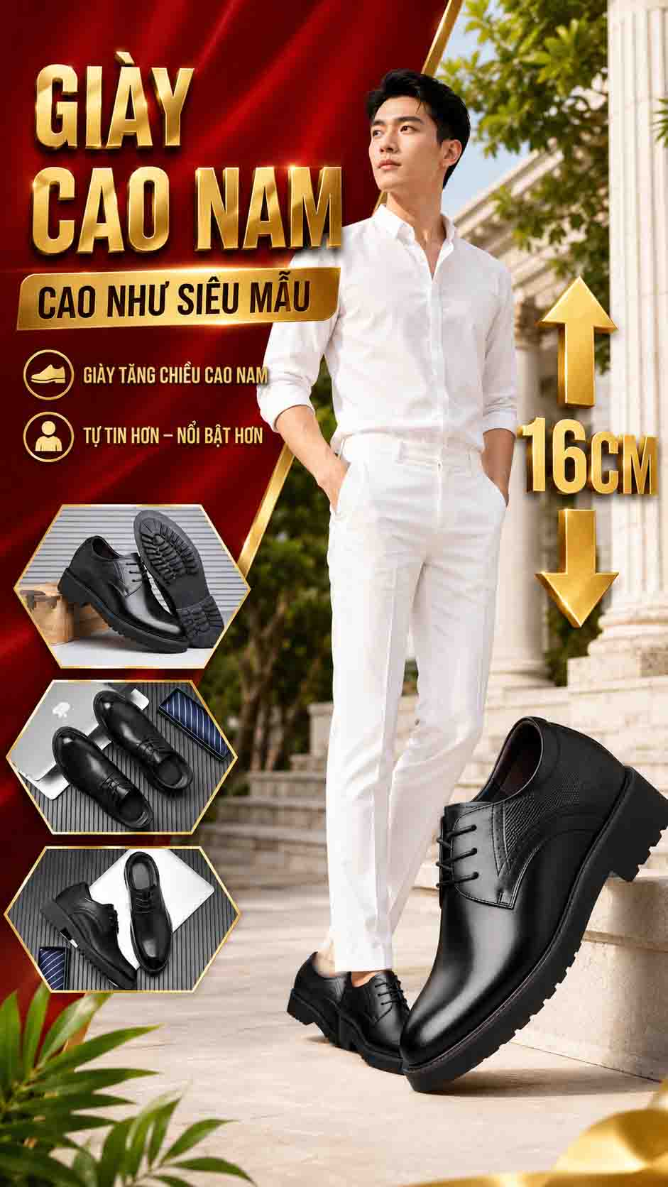 Nam thấp nên mang giày gì khi cần đi tiệc cưới lịch sự