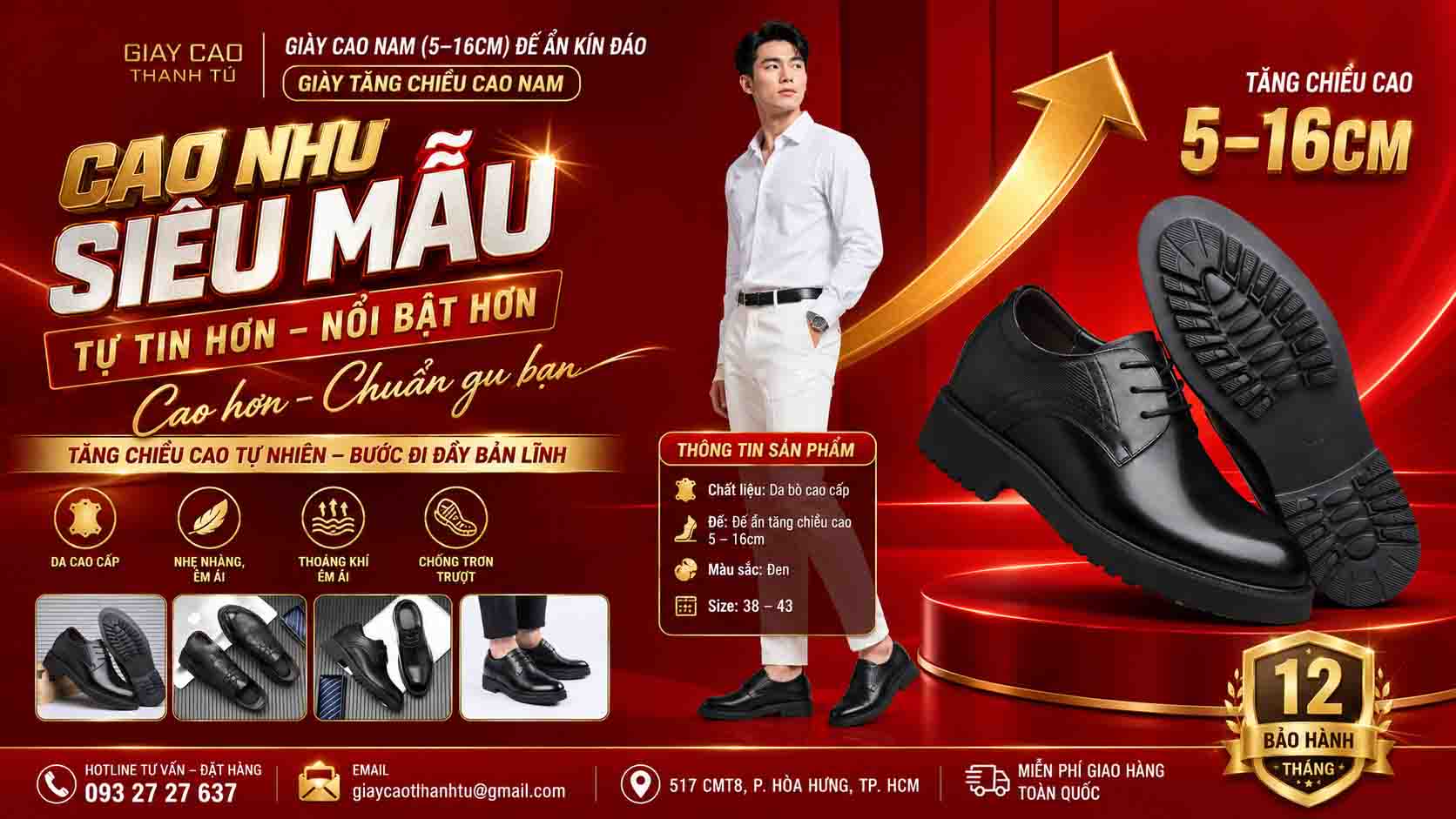 Nam thấp nên mang giày gì để phối cùng áo sơ mi