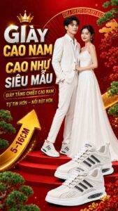 Người thấp nên mang giày gì