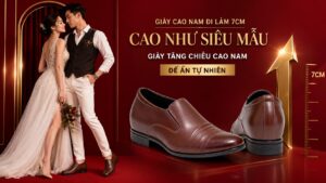 Giày cao nam cho người thấp đi làm công sở lịch lãm
