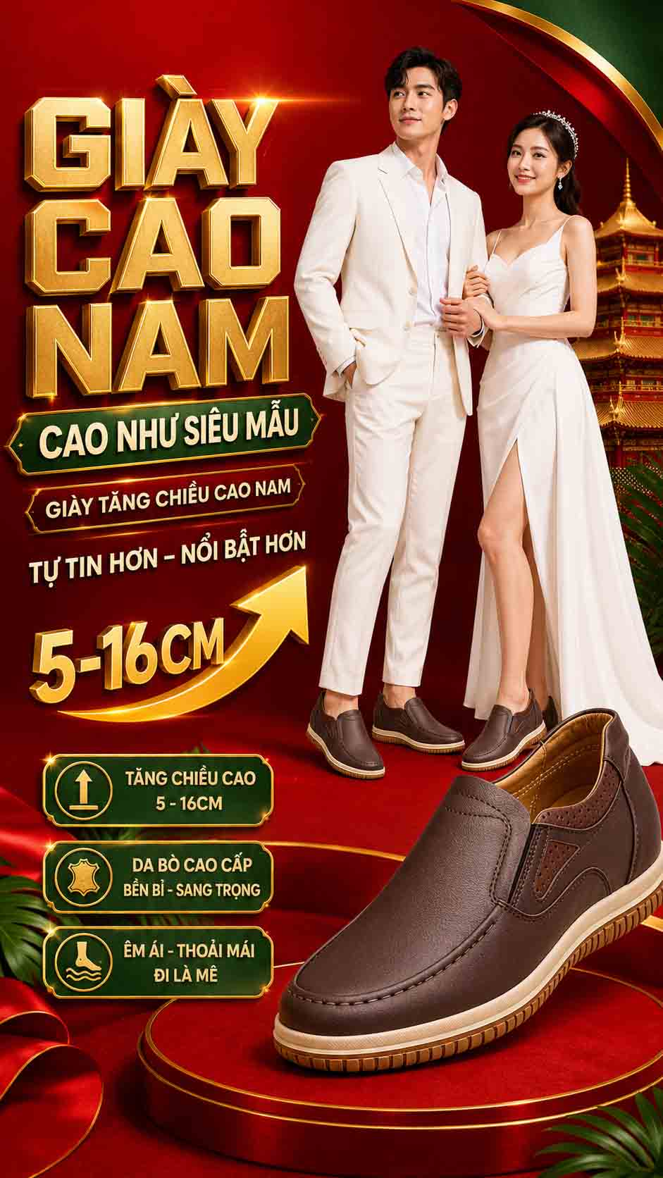 Nam 1m60 nên đi giày gì đi chơi