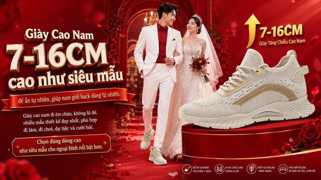 Giày cao nam cho người lùn
