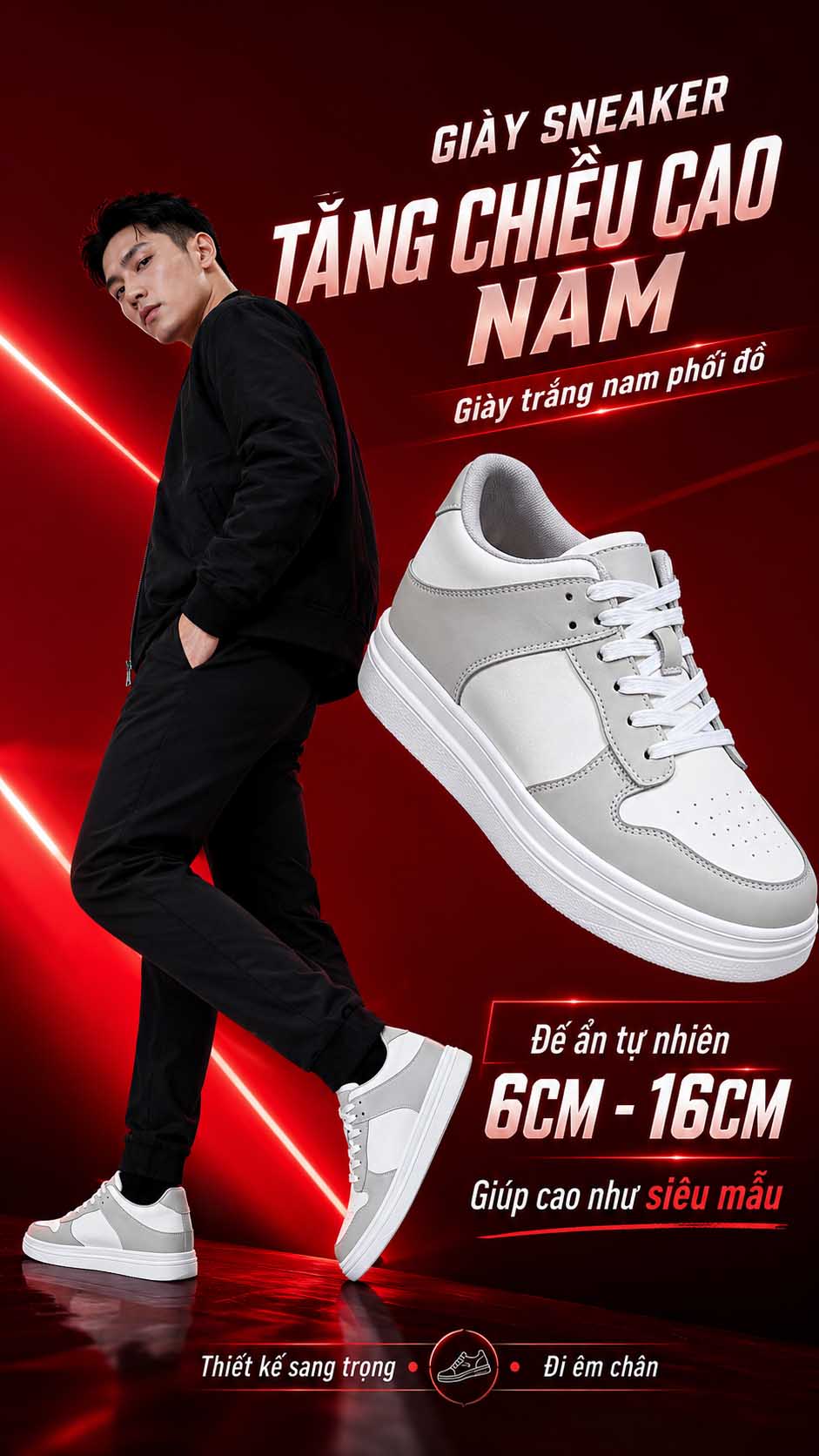 Giày trắng nam phối đồ đẹp với áo polo