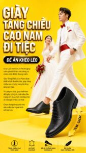 Giày tăng chiều cao nam đi tiệc