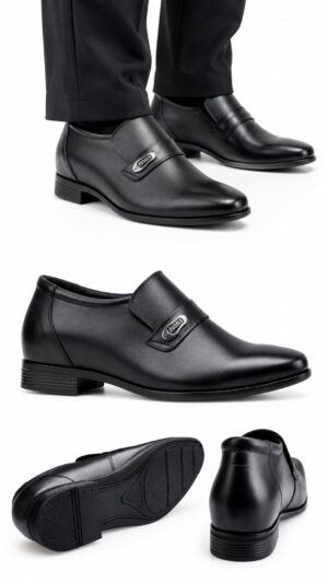 Giày tây cao nam 8cm thiết kế công sở sang trọng