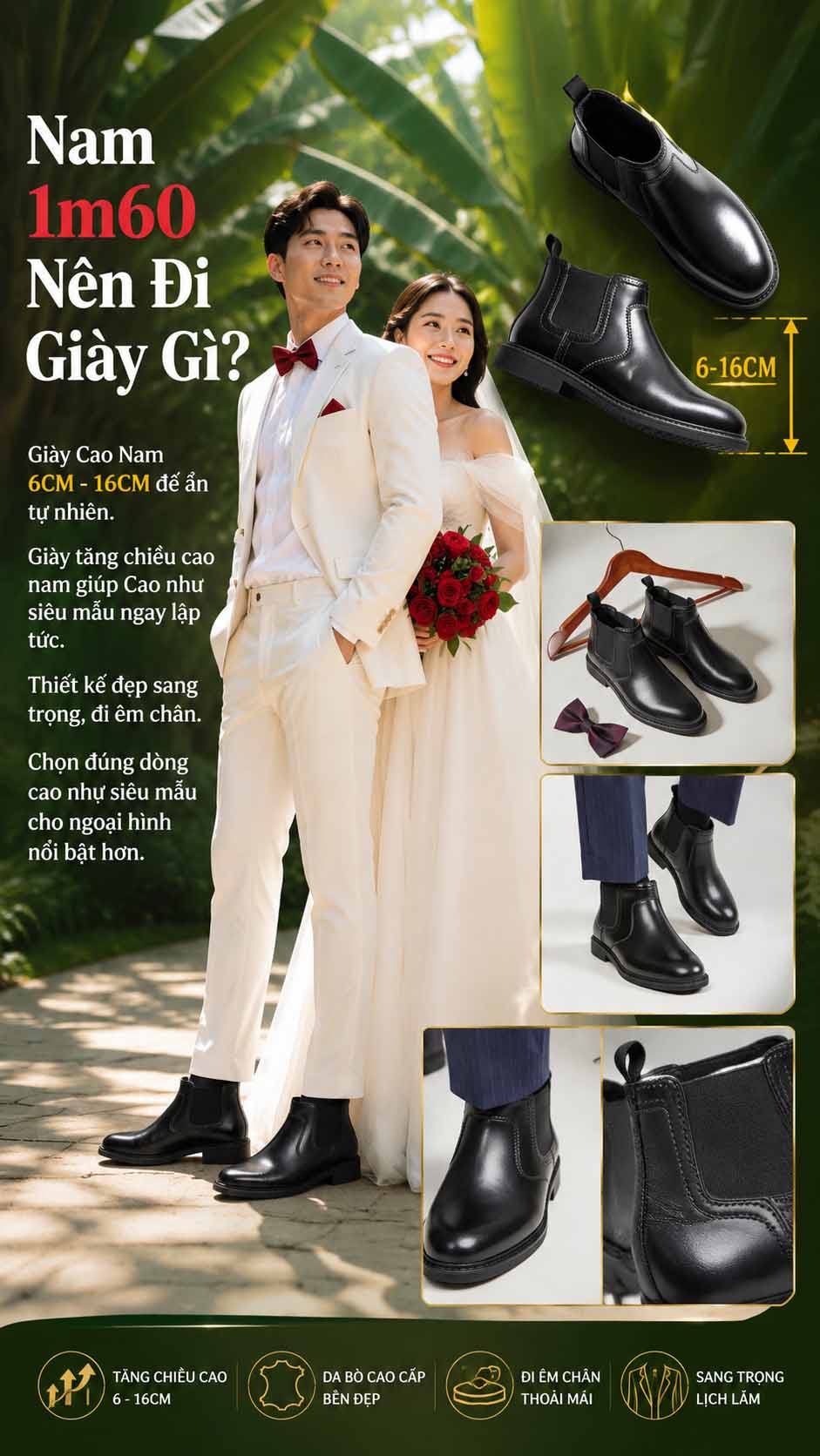 Nam 1m60 nên đi giày gì đi làm Nam 1m60 nên đi giày gì đi làm