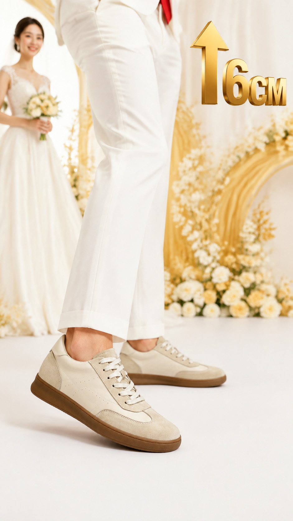Giày thể thao nam đế ẩn 8cm